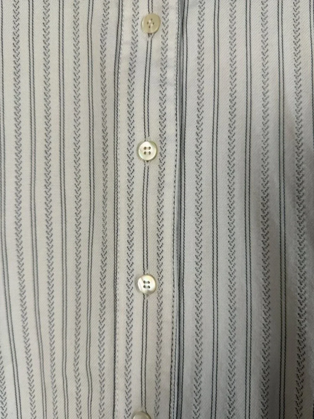 Banana Republic Shirt Women's Samll Tall Striped Puff Sleeve Stand Collar Button